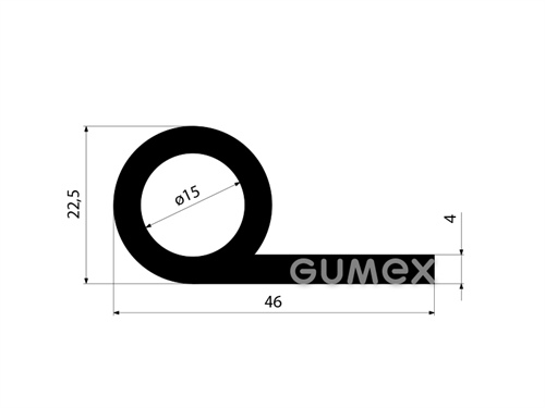 GUMMIPROFILE P-FORM - SBR